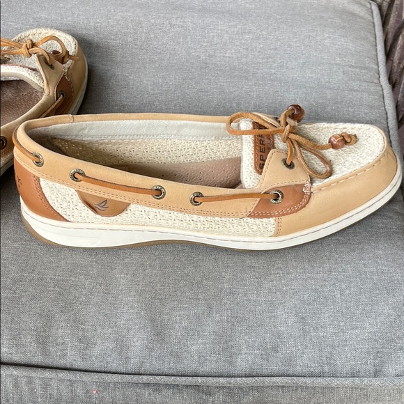 Sperry Women's Beige and Brown Loafers - Picture 5 of 6
